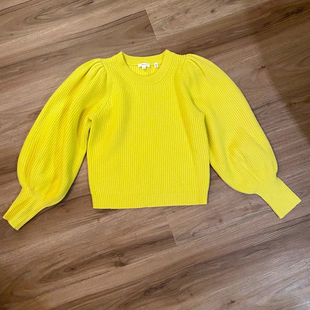 A.L.C. Yellow Crew Neck Sweater